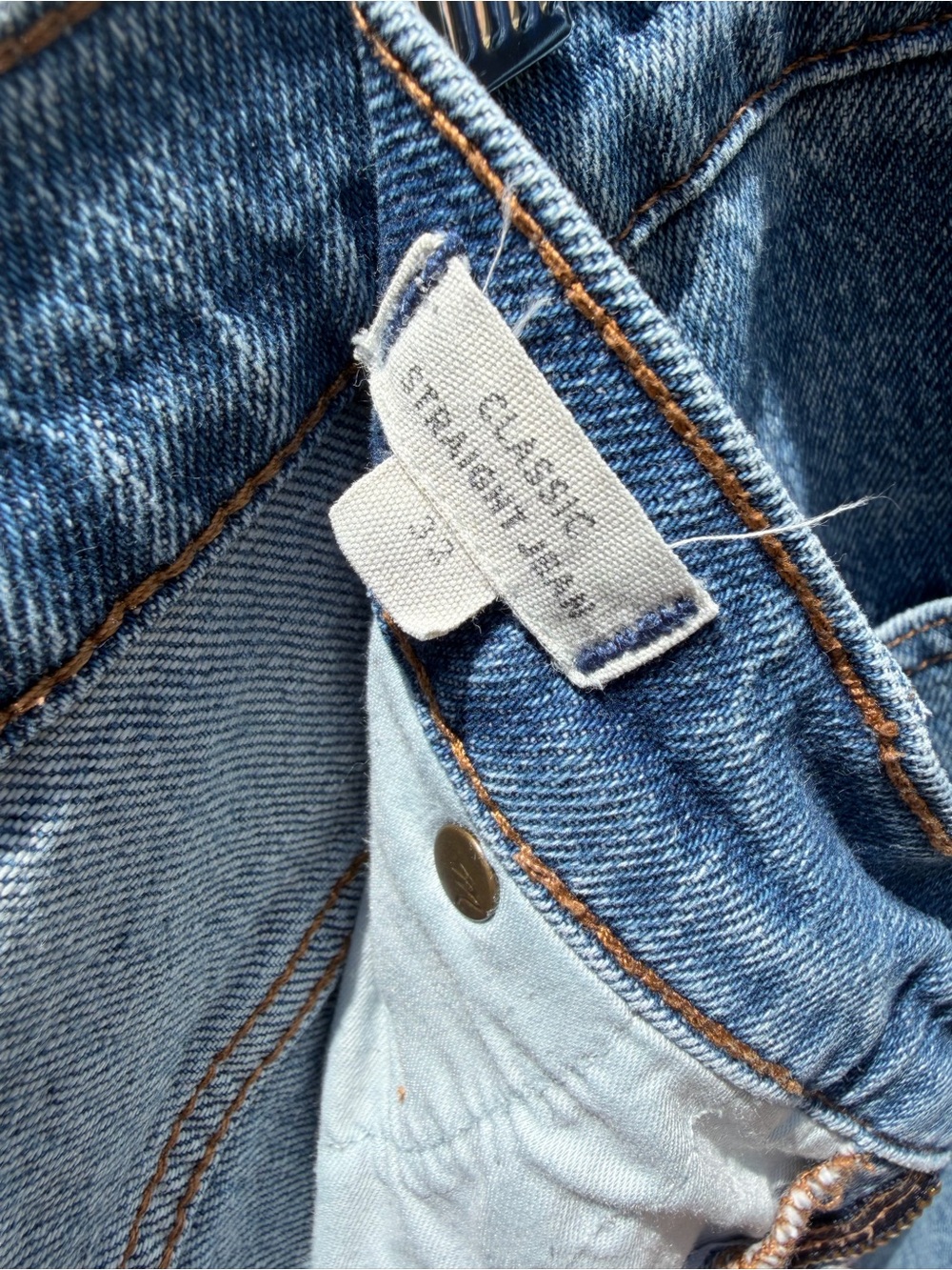 Madewell Classic Straight Jean - Picture 2 of 4